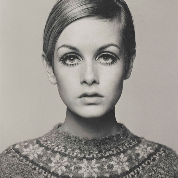 Vintage reproduction print of the Film Star and Model Twiggy,home decor, print, poster, wall decor,