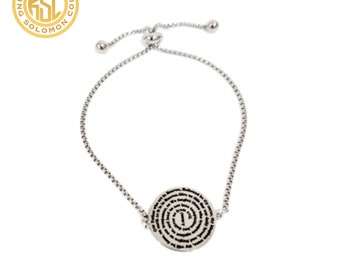 Our father prayer Bracelet: 72 Names of God Kabbalah, Stainless Steel Amulet