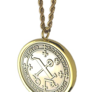 Erzengel Camael Anhänger aus Messing: Kabbala Siegel Talisman