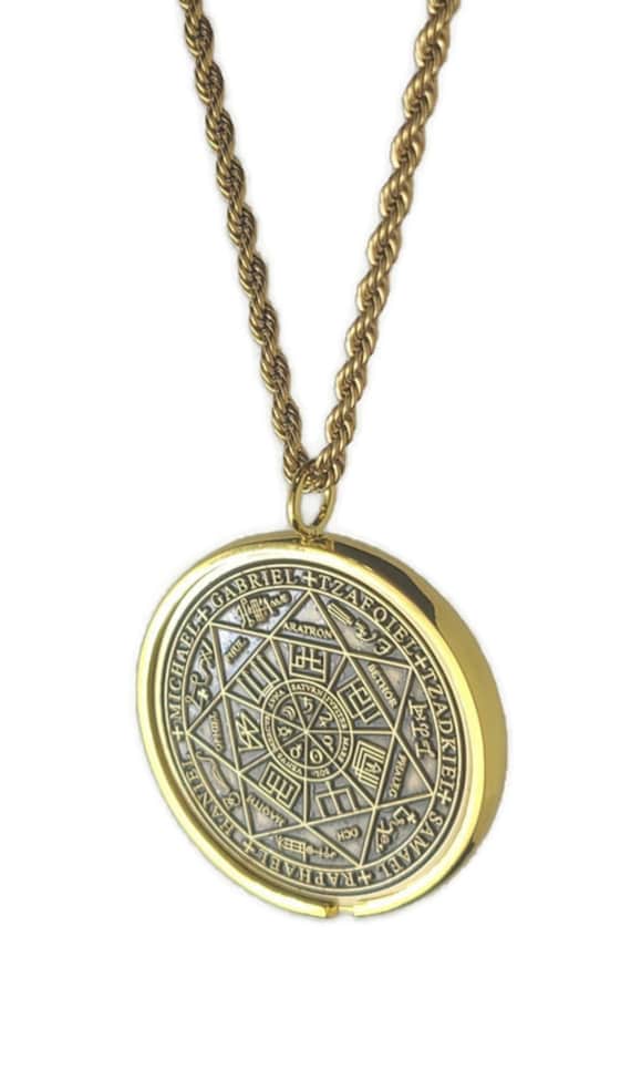 Seven Archangels Seal Necklace, Protection Guidance Talisman, 72 Names of God, Kabbalah Amulet
