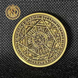 Sju ärkeänglars sigillhalsband, skyddande vägledningstalisman, 72 Guds namn, kabbala-amulett bild 9