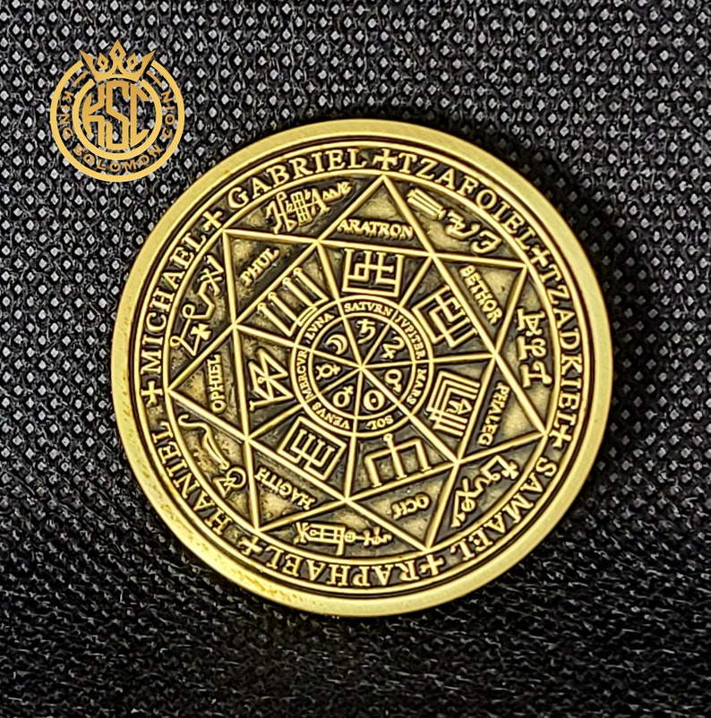 Sju ärkeänglars sigillhalsband, skyddande vägledningstalisman, 72 Guds namn, kabbala-amulett bild 9