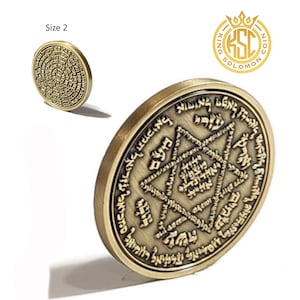 The Kabbalah Talisman 72 names of God kabbalah King Solomon Coin seal talisman