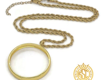 Halsband med utmaningsmynthållare – 1FitAll-ram för kung Salomo-mynt