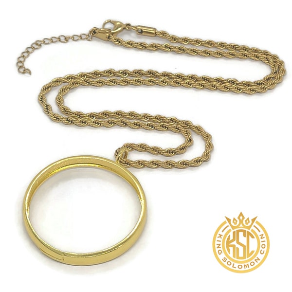 king solomon seal coin 1FitAll Bezel + Necklace