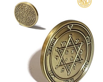 Second Pentacle of Jupiter 72 names of God kabbalah King Solomon Coin seal talisman