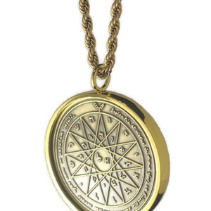 Fourth Pentacle of Mercury Necklace: King Solomon Coin Talisman