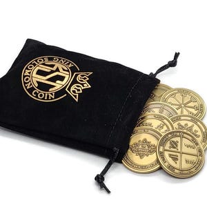 7 Pentacles of Jupiter 72 names of God + 1FitAll bezel Necklace kabbalah King Solomon Coin seal talisman