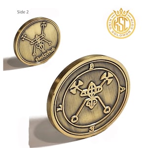 BAEL Baalzebub Beelzebub demon sigil Ars Goetia King Solomon Coin seal talisman