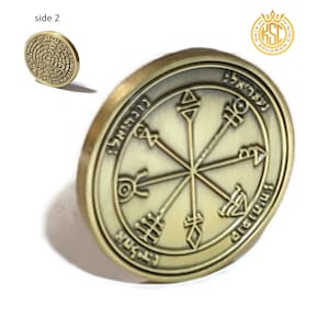First Pentacle of Venus 72 names of God kabbalah King Solomon Coin seal talisman