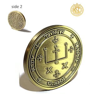 The Archangel Raphael 72 names of God kabbalah King Solomon Coin seal talisman