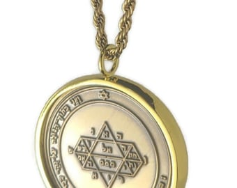 Carte TALISMAN - Amulette Pentacle des 5 Éléments