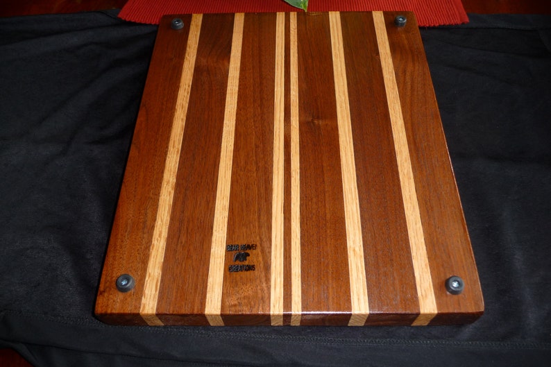 Black Walnut /& Oak Cutting Board Quality American Handmade Lifetime Guarantee
