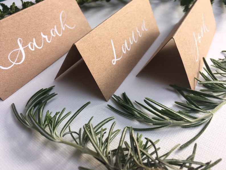 Place Cards Rustic Wedding Name Place Cards Wedding Name Etsy
