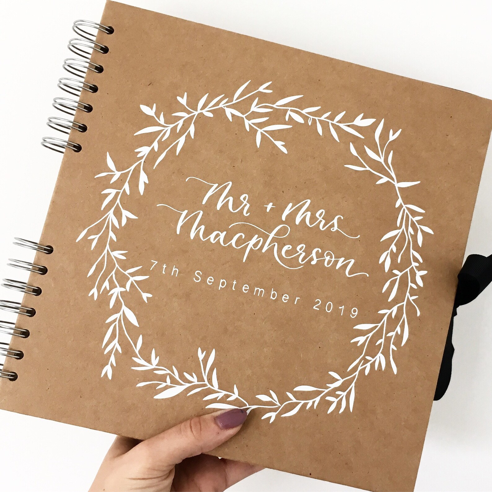 Wedding Scrapbook Rustic Memory Book Bespoke Photobook Etsy