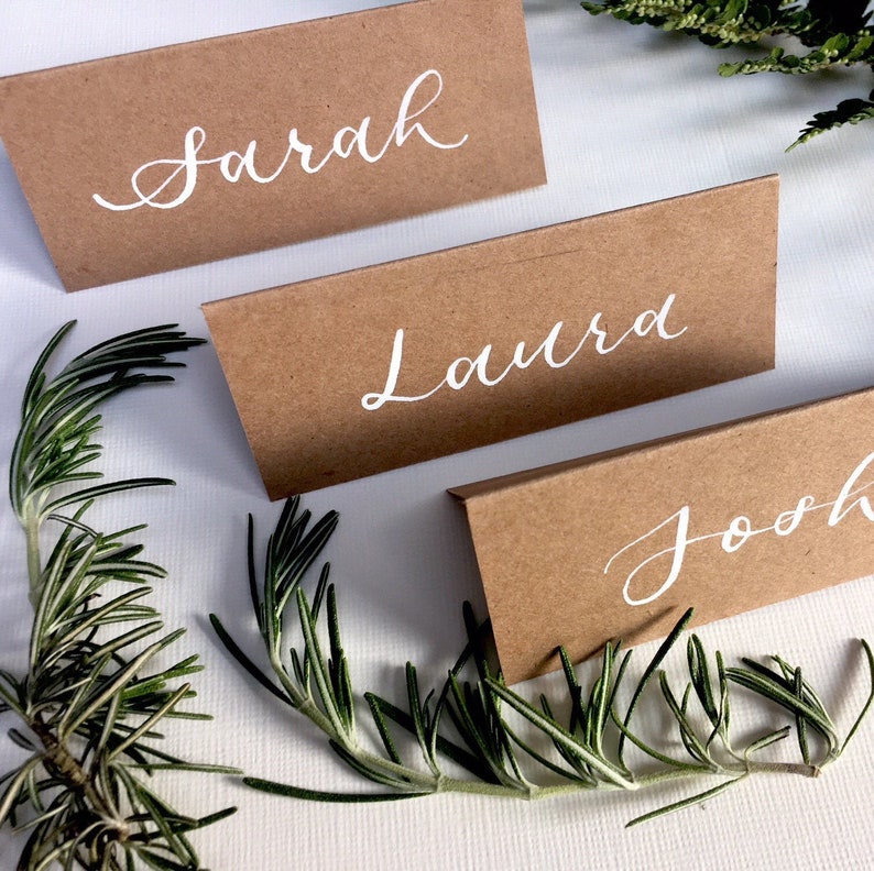 Place Cards Rustic Wedding Name Place Cards Wedding Name Etsy