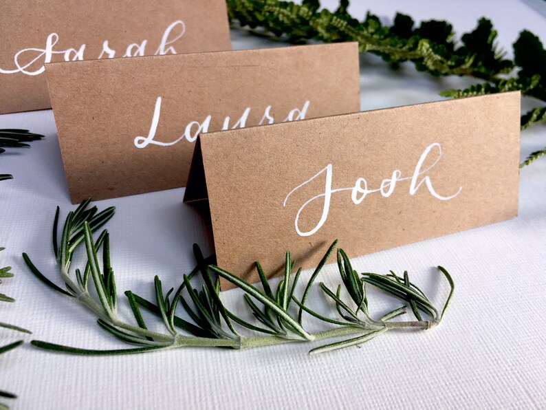 Place Cards Rustic Wedding Name Place Cards Wedding Name Etsy