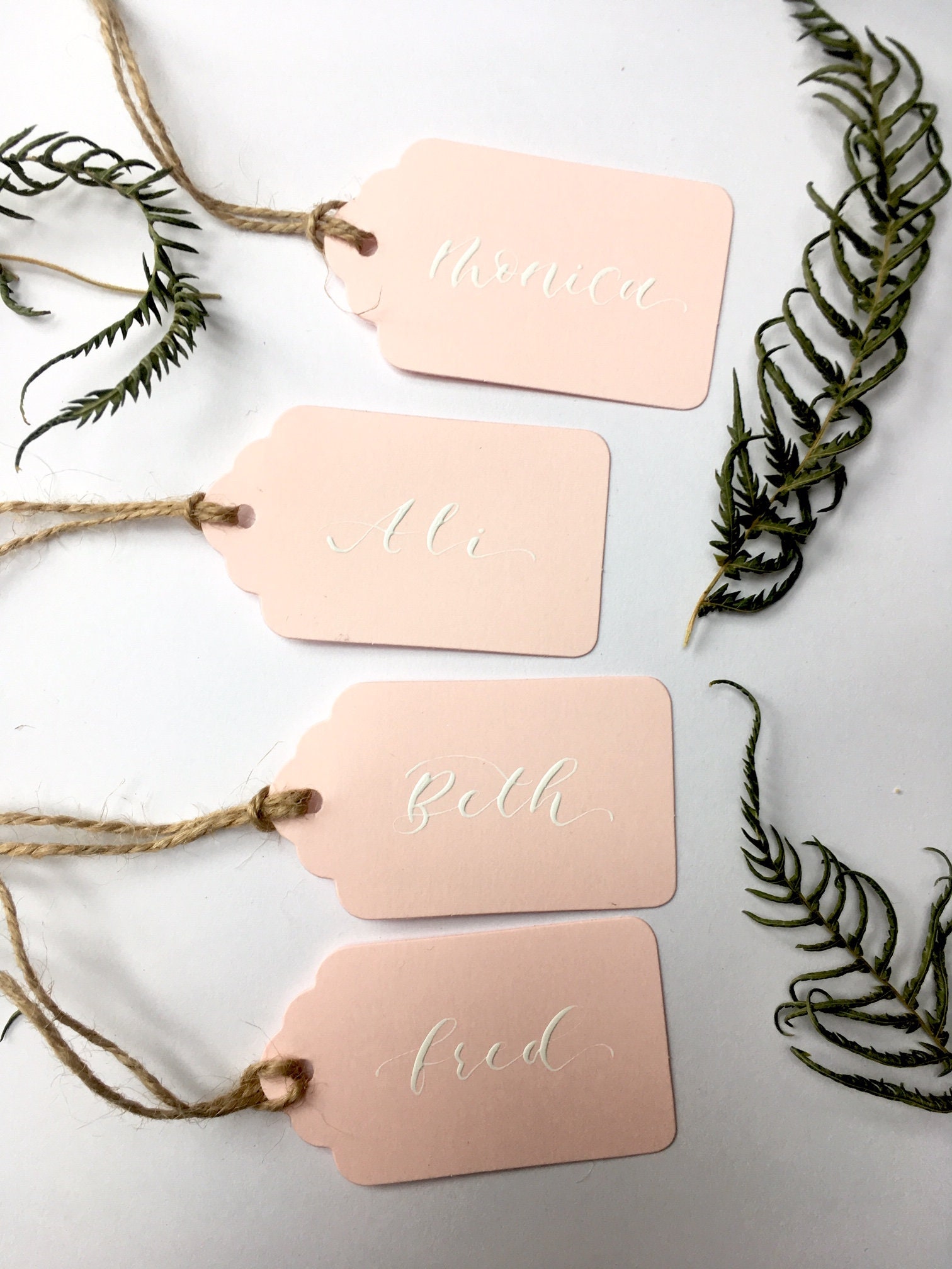 Name Place Cards Blush Pink Place Cards Mini Pink Luggage Etsy UK