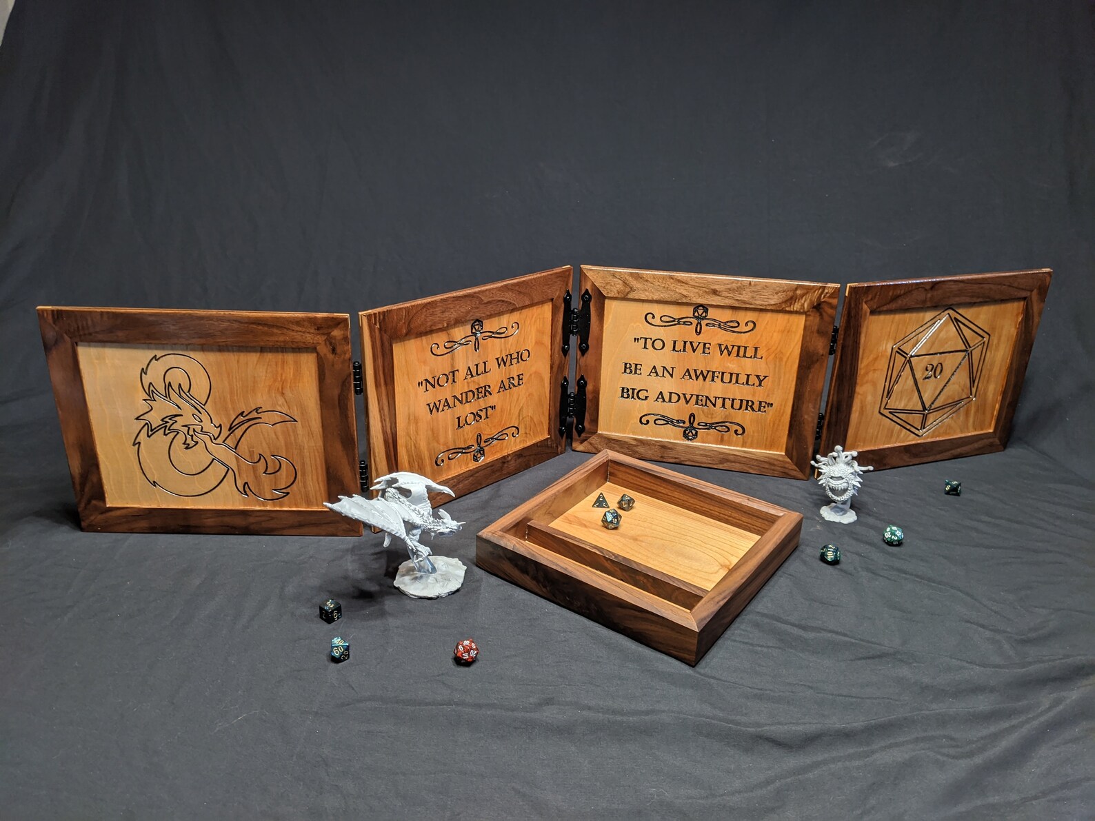 Pantalla maestra de juego de madera noble premium / pantalla | Etsy