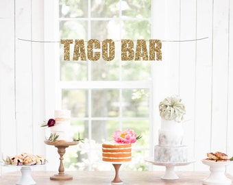 Taco Bar Banner - Cinco de Mayo Party Decor