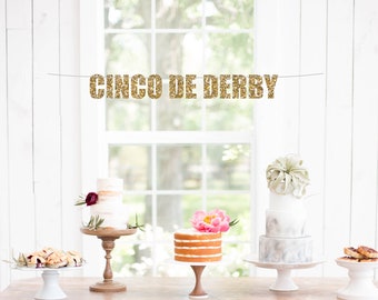 Cinco De Derby Banner - Cinco de Mayo Banner - Kentucky Derby Banner