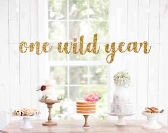 One Wild Year Banner - Birthday Banner