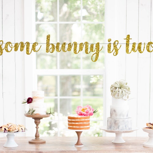 Some Bunny is Two Bunny Birthday Sign Peter Rabbit Bunny - Etsy