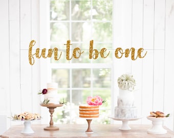 Fun to be One Banner - Birthday Banner