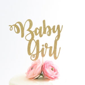 Baby Girl Cake Topper - Baby Shower Cake Topper