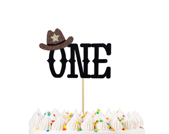 Cowboy First Birthday Cake Topper, 1st Birthday Cake Topper, Yeehaw! Cowboy 1st Birthday Cake Topper, Western Theme Party Decor, Wild West