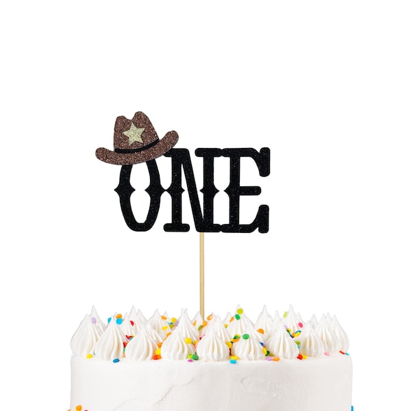 Cowboy First Birthday Cake Topper, 1st Birthday Cake Topper, Yeehaw! Cowboy 1st Birthday Cake Topper, Western Theme Party Decor, Wild West