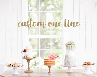 Custom One Line Banner - Personalized Banner