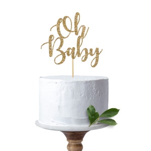 Oh Baby Cake Topper Baby Shower Cake Decorations Baby Shower Decorations Sprinkle Shower Party Cake Topper