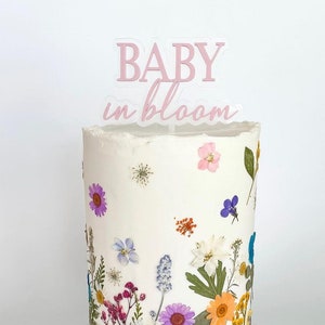 Baby in Bloom Cake Topper - Baby Shower Decorations - Spring Shower - Babies in Bloom