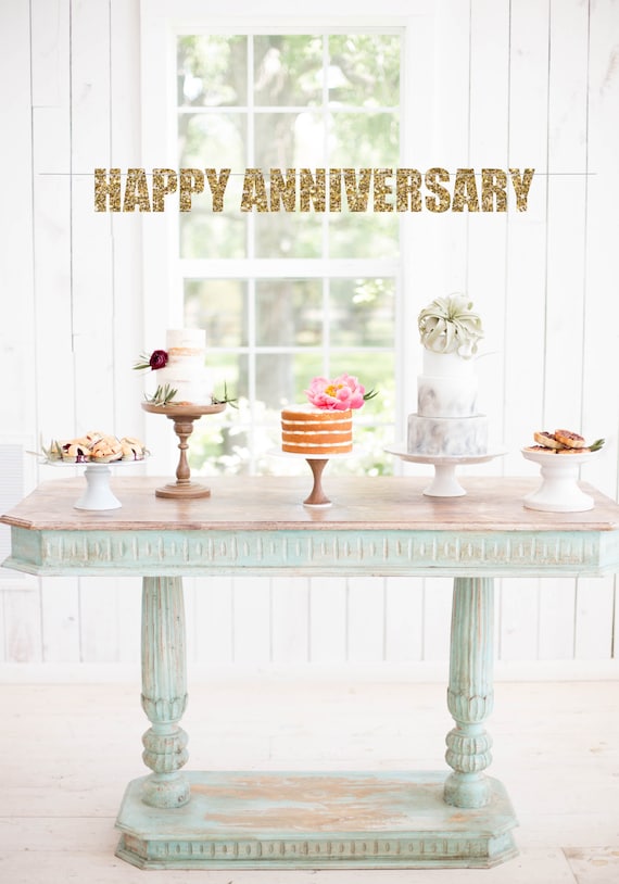 Happy Anniversary Banner - Anniversary Decorations