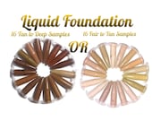 15 Sample Shades,LQUID FOUNDATION,Aloe VERA,mineral,natural,vegan,powder,liquid,organic,cream,light,sample,bb cream,tinted moisturizer