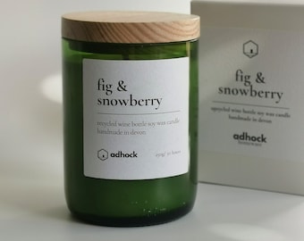 Fig & Snowberry Wine Bottle Candle