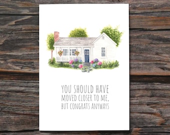 Housewarming Gift Funny Housewarming Card Sarcastic New House Card Hilarious Rude Moving New House Card