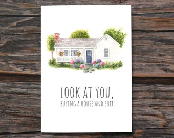 Funny Housewarming Card Sarcastic New House Card Housewarming Gift Hilarious Rude Moving New House Card