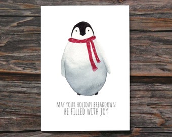 Funny Christmas Card Hilarious Holiday Card Funny Holiday Gift Sarcastic Christmas Gift For a Friend