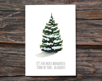 Hilarious Holiday Card Funny Holiday Gift Sarcastic Christmas Gift For a Friend Funny Christmas Card