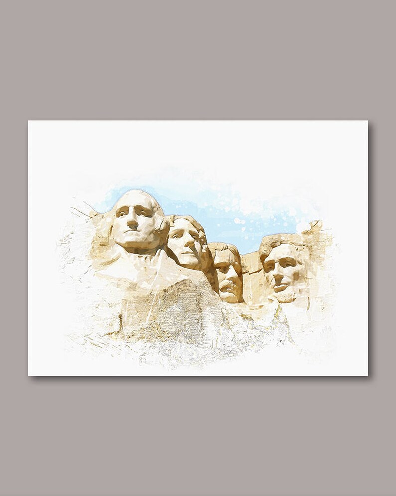 Mount Rushmore Print Mount Rushmore Digital Print Mount - Etsy
