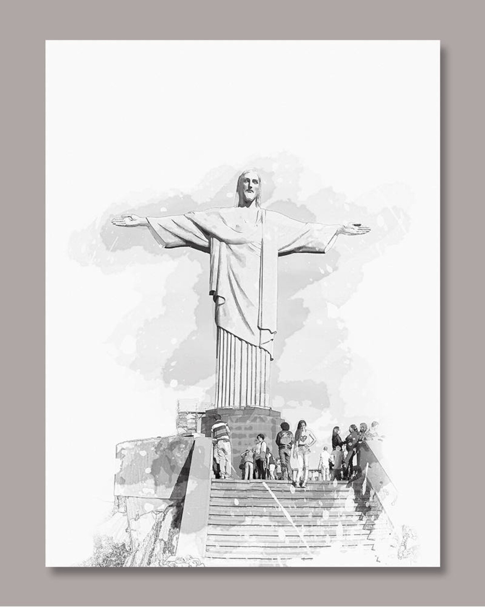 Christ the Redeemer Print Christ the Redeemer Digital Print - Etsy Hong ...