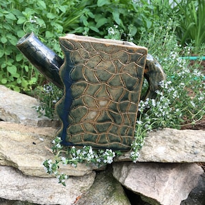 unique pottery teapot funky vase