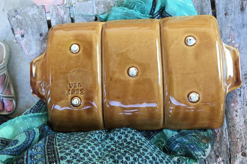 Vintage 3 Compartment Serving Tray Made in USA Etsy