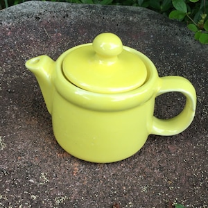 McCoy personal teapot yellow vintage rare
