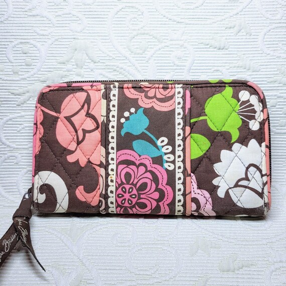 VERA BRADLEY Java Pink Style Zip Around Wallet/Co… - image 2