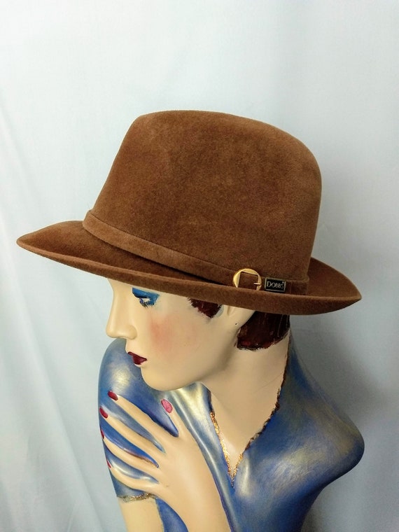 Authentic DOBBS Genuine Fur Felt Classic Fedora Ha