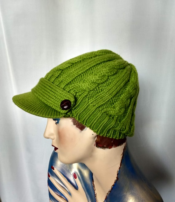 Lime green winter hat shop