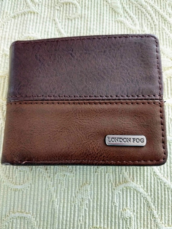 Buy Bi folded LONDON FOG Brown Leather Man s Wallet convenient